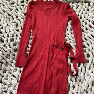 Red long sleeve shirt